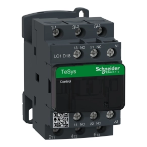   Schneider Electric TeSys D - LC1D18P7 - AC mágneskapcsoló, 7,5kW/18A (400V, AC3) , csavaros csatlakozás, 1Z+1NY