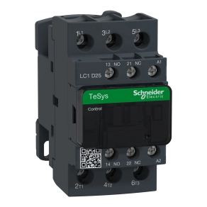 Schneider Electric TeSys D - LC1D25V7 - AC mágneskapcsoló, 11kW/25A (400V, AC3) , csavaros csatlakozás, 1Z+1NY