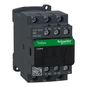   Schneider Electric TeSys D - LC1D12BD - DC mágneskapcsoló, 5,5kW/12A (400V, AC3) , csavaros csatlakozás,1Z+1NY