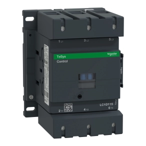 Schneider TeSys AC mágneskapcsoló, 55kW/115A (400V, AC3), csavaros csatlakozás (LC1D115P7)