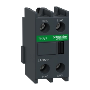 Schneider Electric TeSys D - LADN11 - Segédérintkező blokk, homloklapi, 1Z+1NY, csavaros csatlakozás