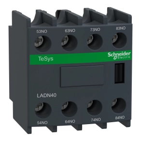   Schneider Electric TeSys D - LADN40 - Segédérintkező blokk, homloklapi, 4Z, csavaros csatlakozás