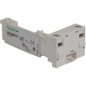   Schneider Electric TeSys D - LAD4BBVU - Kiegészítő kábelezéshez, zavarszűrővel, 110…250VAC