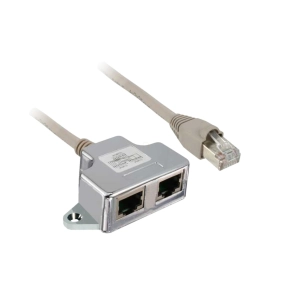   Schneider Electric Zelio Logic - VW3A8306TF10 - frekvenciaváltó kiegészítő, Modbus t - elágazó kábel, 1xRJ45 apa, 2xRJ45 anya, 1m
