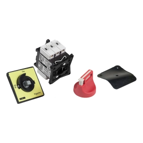 Schneider Electric TeSys Mini-Vario - VCF01 - Komplett fő - és vészleállító kapcsoló 20A, ajtóra, csavaros