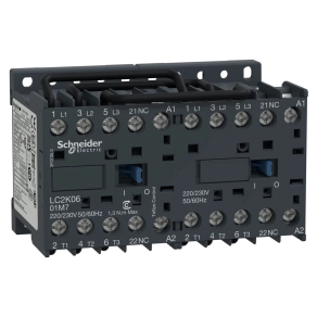   Schneider Electric TeSys K - LC2K0601P7 - Irányváltó mágneskapcsoló 6A, 1 nyitó, AC, 50/60 Hz