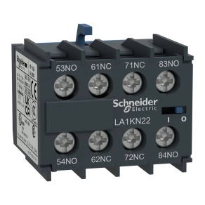   Schneider Electric TeSys K - LA1KN22 - Segédérintkező, 2 záró, 2 nyitó