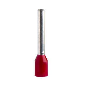   Schneider Electric DZ5 - DZ5CE010L12 - Érvéghüvely 1,0 mm2 NFC 10x100db blisteres kiszerelésben piros L=16,8mm
