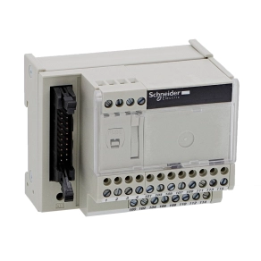 Schneider Electric Modicon ABE7 - ABE7H16R50 - elosztóblokk, univerzális, HE10, 16 digitális csatorna, 1 sorkapocs/csatorna