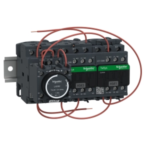   Schneider Electric TeSys D - LC3D090AB7 - 7,5kW (400V) , csillag - delta indító mechanikus retesszel, sínre szerelt