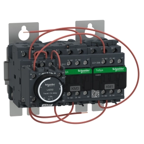   Schneider Electric TeSys D - LC3D12AP7 - 11kW (400V) , csillag - delta indító mechanikus retesszel, szerelőlapon