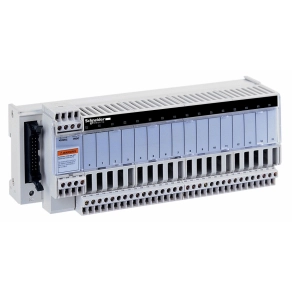   Schneider Electric Modicon ABE7 - ABE7S16E2E0 - elosztóblokk, fix SSR relés, 16be digitális csatorna, 2 sorkapocs/csatorna, PLC leválasztás, 48 VAC