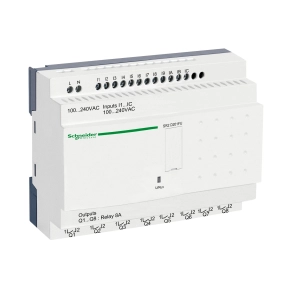 Schneider Electric Zelio Logic - SR2D201FU - programozható relé, kompakt, kijelző nélkül, 12 DI, 8 DO relés, 230 VAC