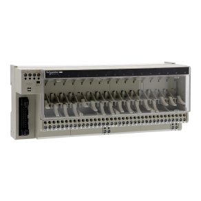 Schneider Electric Modicon ABE7 - ABE7P16T210 - elosztóblokk, 10 mm SSR/EMR relés, 16ki digitális csatorna, relé nélkül