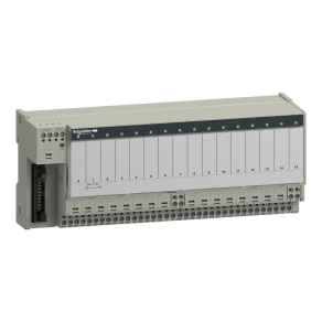 Schneider Electric Modicon ABE7 - ABE7P16T214 - elosztóblokk, 10 mm SSR/EMR relés, 16ki digitális csatorna, relé nélkül