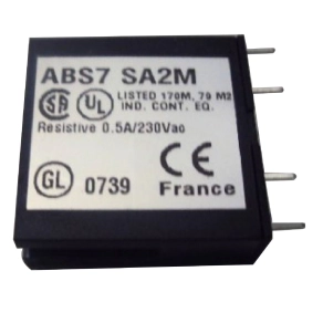 Schneider Electric Modicon ABE7 - ABS7SA2M - relé, SSR, kimeneti, tekercs 24 VDC, kimenet 24…230VAC, 0,5 A, 10mm