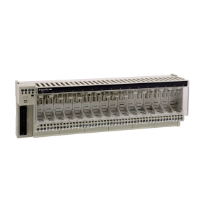 Schneider Electric Modicon ABE7 - ABE7P16T330 - elosztóblokk, 12 mm SSR/EMR relés, 16ki digitális csatorna, relé nélkül