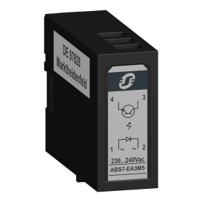 Schneider Electric Modicon ABE7 - ABS7EA3M5 - relé, SSR, bemeneti, tekercs 230 VAC, kimenet 24 VDC, 12mm