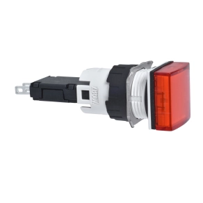   Schneider Electric Harmony XB6 - XB6CV4BB - Ø16 komplett jelzőlámpa, szögletes, piros