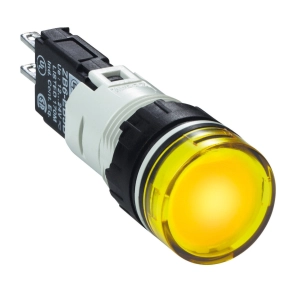   Schneider Electric Harmony XB6 - XB6AV5BB - Ø16 komplett jelzőlámpa, kerek, sárga