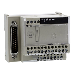   Schneider Electric Modicon ABE7 - ABE7CPA21 - elosztóblokk, 4 csatornás analóg Quantum/Premium/X80 I/O kártyákhoz, SUB-D25