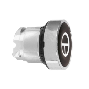   Schneider Electric Harmony XB4 - ZB4BA245 - fém nyomógomb fej, Ø22, visszatérő, fekete, "T"