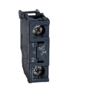   Schneider Electric Harmony XB4/XB5 - ZBE1026P - érintkező blokk, 1NC, IP5X, aranyozott alacsonyszintű érintkezők, csavaros csatlakozó