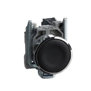   Schneider Electric Harmony XB4 - XB4BA21 - komplett fém nyomógomb, Ø22, visszatérő, 1NO, fekete