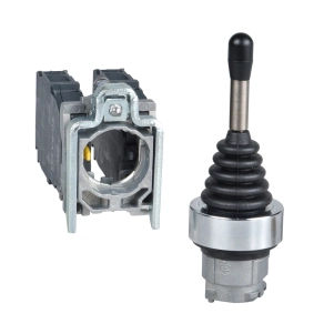   Schneider Electric Harmony XB4 - XD4PA24 - fém joystick, Ø22, 4 irányú, visszatérő, irányonként 1NO, csavaros csatlakozó