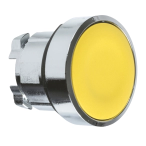   Schneider Electric Harmony XB4 - ZB4BA5 - fém nyomógomb fej, Ø22, visszatérő, sárga