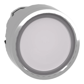   Schneider Electric Harmony XB4 - ZB4BA18 - fém nyomógomb fej, Ø22, visszatérő, címkézhető tetővel, fehér