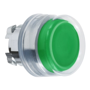   Schneider Electric Harmony XB4 - ZB4BP3 - fém nyomógomb fej, Ø22, visszatérő, kiemelkedő, gumisapkás, zöld