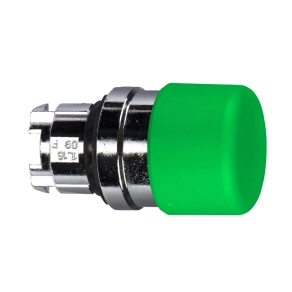   Schneider Electric Harmony XB4 - ZB4BC34 - fém Ø30 gombafejű nyomógomb fej, Ø22, visszatérő, zöld