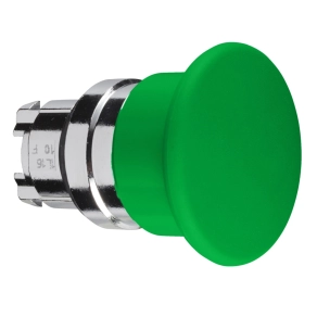   Schneider Electric Harmony XB4 - ZB4BC3 - fém Ø40 gombafejű nyomógomb fej, Ø22, visszatérő, zöld