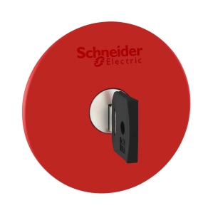   Schneider Electric Harmony XB4 - ZB4BS964 - fém vészleállító nyomógomb fej, Ø22, Ø60 gombafejű, 455 kulccsal kioldó, piros