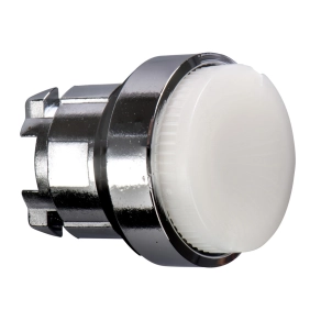   Schneider Electric Harmony XB4 - ZB4BW11 - fém világító nyomógomb fej, Ø22, visszatérő, BA9s foglalatos, kiemelkedő, fehér