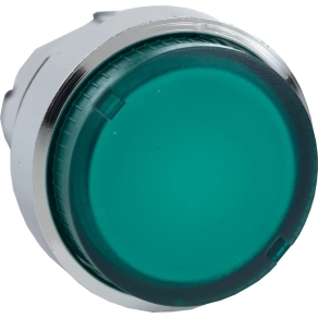   Schneider Electric Harmony XB4 - ZB4BW13 - fém világító nyomógomb fej, Ø22, visszatérő, BA9s foglalatos, kiemelkedő, zöld