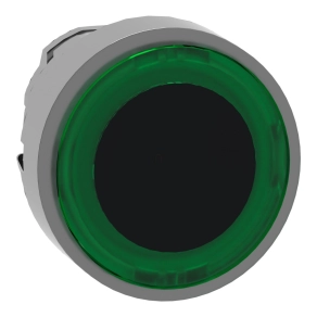   Schneider Electric Harmony XB4 - ZB4BW933 - fém világító nyomógomb fej, Ø22, visszatérő, zölden világító perem