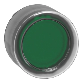   Schneider Electric Harmony XB4 - ZB4BW533 - fém világító nyomógomb fej, Ø22, visszatérő, védősapkás, beépített LED-hez, zöld