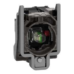   Schneider Electric Harmony XB4 - ZB4BW0B12 - fém jelzőlámpa és érintkező blokk rögzítő aljzattal, LED-es, 1NC, 24VAC/DC, fehér