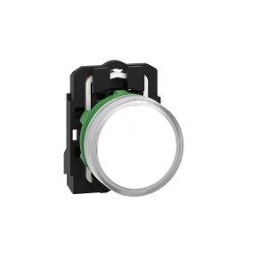   Schneider Electric Harmony XB5 - XB5AVB1 - komplett műanyag LED jelzőlámpa, Ø22, 24VAC/DC, fehér