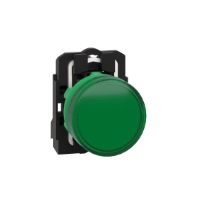   Schneider Electric Harmony XB5 - XB5AVM3 - komplett műanyag LED jelzőlámpa, Ø22, 230VAC, zöld