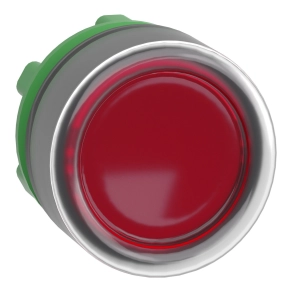 Schneider Electric Harmony XB5 - ZB5AW543 - műanyag világító nyomógomb fej, Ø22, visszatérő, védősapkás, beépített LED - hez, piros