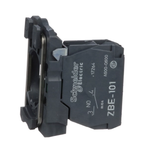 Schneider Electric Harmony XB5 - ZB5AZ101 - műanyag rögzítőaljzat és érintkezőblokk, 1NO