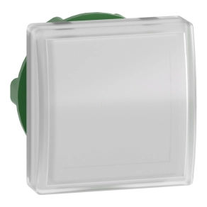   Schneider Electric Harmony XB5 - ZB5CV013 - műanyag négyszög alakú jelzőlámpa fej, Ø22, LED modulhoz, fehér