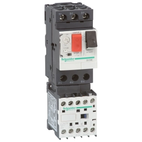 Schneider Electric TeSys - GV2ME10K1BW3 - Komplett motorindító, 6,3A, 24VDC