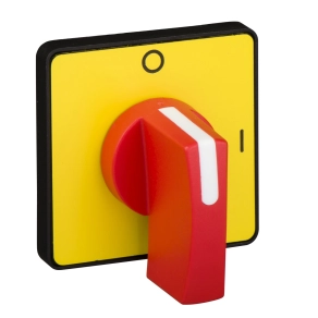 Schneider Electric Harmony K1, K2 - KCG3H - működtető fej 45 x 45 mm - sárga color - piros kar - O - I