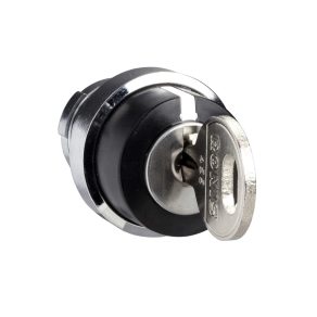   Schneider Electric Harmony K - KAXZ1S141 - bütykös kapcsoló működtető fej with bezel Ø 28.5 mm, fém - kulcs Ronis 455