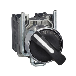   Schneider Electric Harmony XB4 - ATEX D - XB4BD53EX - komplett háromállású kapcsoló, Ø22, fém, 2NO, fekete, visszaugró