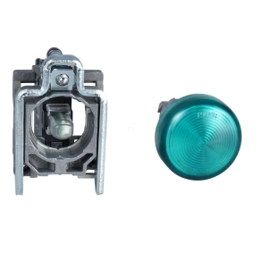   Schneider Electric Harmony XB4 - ATEX D - XB4BVB3EX - komplett LED jelzőlámpa, Ø22, fém, zöld, 24VAC/DC